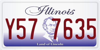 IL license plate Y577635