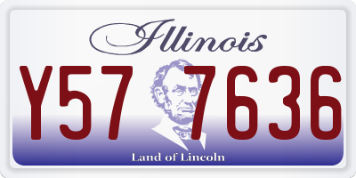 IL license plate Y577636