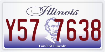 IL license plate Y577638