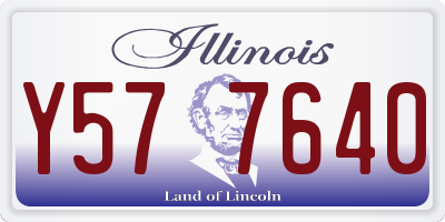 IL license plate Y577640