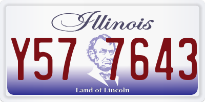 IL license plate Y577643