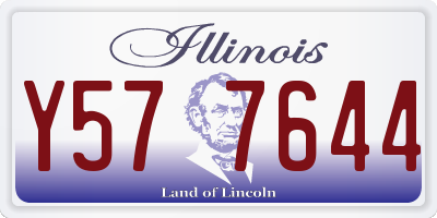 IL license plate Y577644