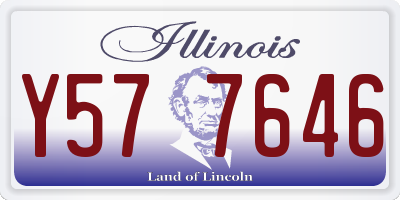 IL license plate Y577646
