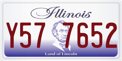 IL license plate Y577652