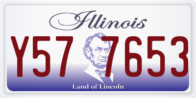 IL license plate Y577653