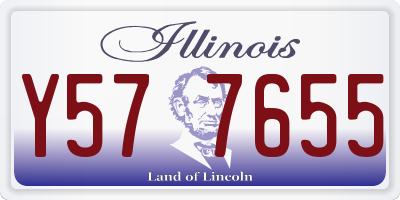 IL license plate Y577655