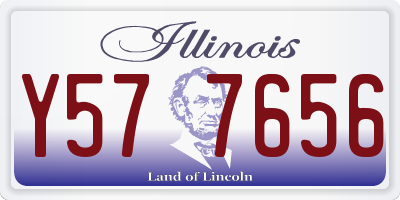 IL license plate Y577656