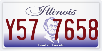 IL license plate Y577658