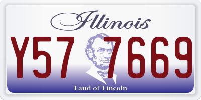 IL license plate Y577669