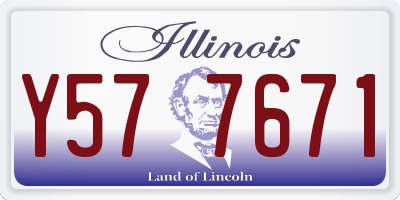 IL license plate Y577671