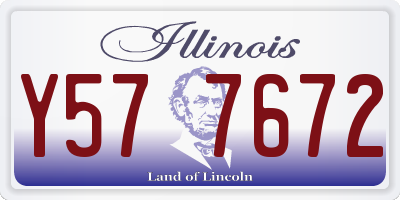 IL license plate Y577672