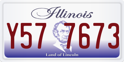 IL license plate Y577673