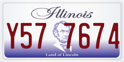 IL license plate Y577674