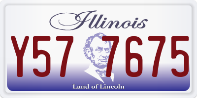 IL license plate Y577675