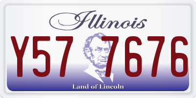 IL license plate Y577676