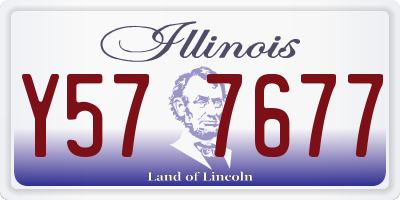 IL license plate Y577677