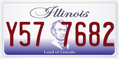 IL license plate Y577682