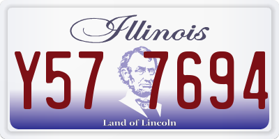 IL license plate Y577694