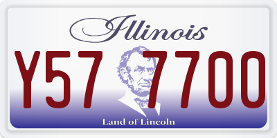 IL license plate Y577700