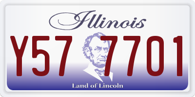 IL license plate Y577701
