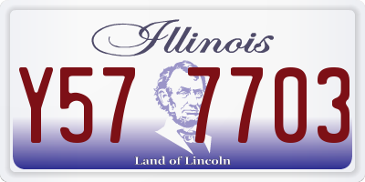 IL license plate Y577703