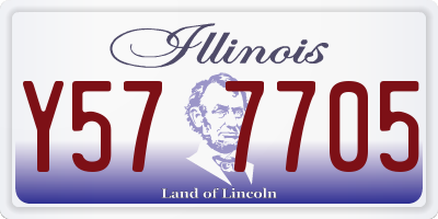 IL license plate Y577705