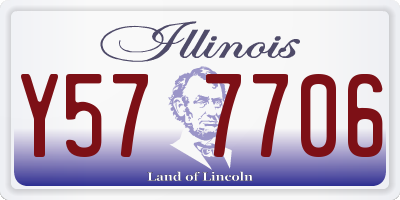 IL license plate Y577706
