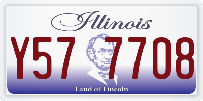 IL license plate Y577708