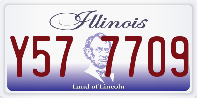 IL license plate Y577709