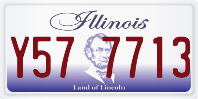 IL license plate Y577713