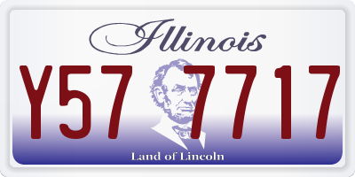 IL license plate Y577717
