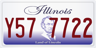IL license plate Y577722