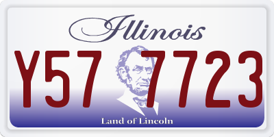 IL license plate Y577723