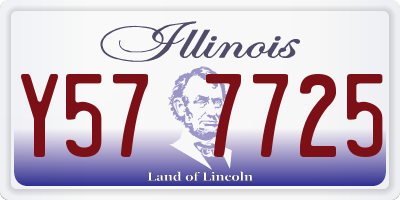 IL license plate Y577725