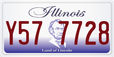 IL license plate Y577728