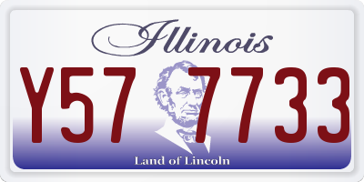 IL license plate Y577733