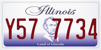 IL license plate Y577734