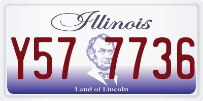 IL license plate Y577736