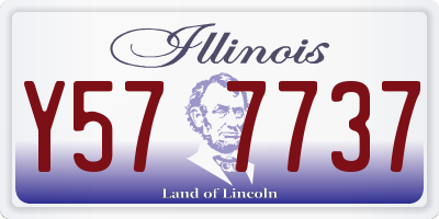 IL license plate Y577737
