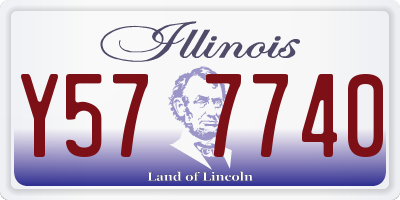 IL license plate Y577740