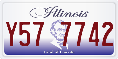 IL license plate Y577742