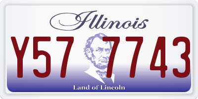 IL license plate Y577743