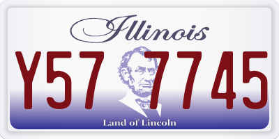 IL license plate Y577745