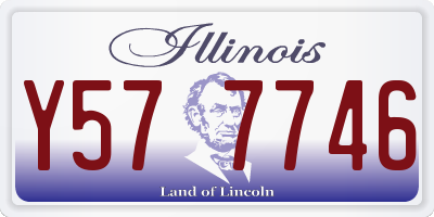 IL license plate Y577746