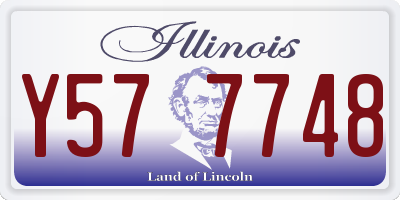 IL license plate Y577748