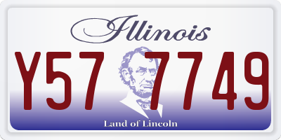 IL license plate Y577749