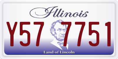 IL license plate Y577751