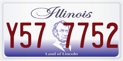 IL license plate Y577752