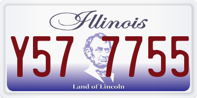 IL license plate Y577755