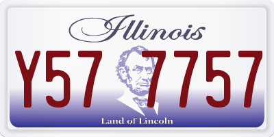 IL license plate Y577757